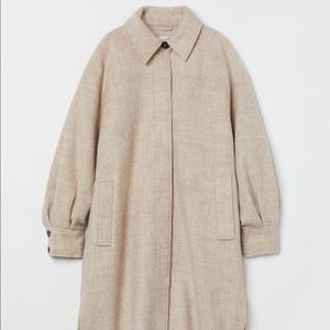 H&M oversized coat (long shirt jacket look)